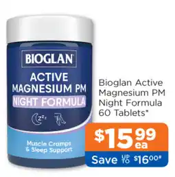 Good Price Pharmacy Bioglan Active Magnesium PM Night Formula offer