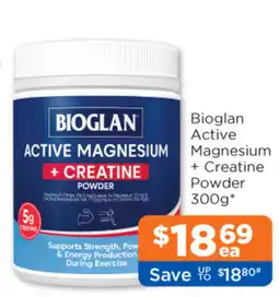 Good Price Pharmacy Bioglan Active Magnesium + Creatine Powder offer