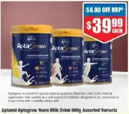 Chemist Warehouse Aptamil Aptagrow Years Milk Drink Assorted Variants offer