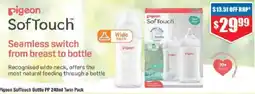 Chemist Warehouse Pigeon SofTouch Bottle PP Twin Pack offer