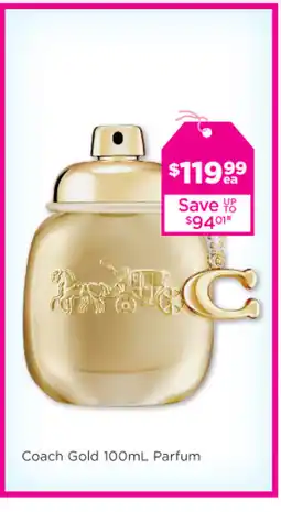 Good Price Pharmacy Coach Gold 100mL Parfum offer