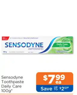 Good Price Pharmacy Sensodyne Toothpaste Daily Care offer