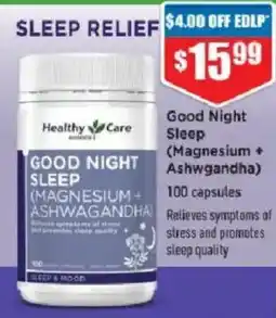 Chemist Warehouse Healthy Care Good Night Sleep offer