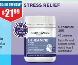Chemist Warehouse Healthy Care L-Theanine 200 offer
