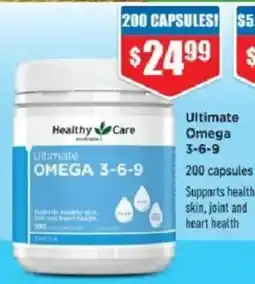Chemist Warehouse Healthy Care Ultimate Omega 3-6-9 offer