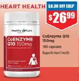 Chemist Warehouse Healthy Care CoEnzyme Q10 150mg offer