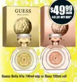 Chemist Warehouse Guess Bella Vita 100ml edp or Rosa 100ml edt offer
