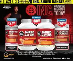 Chemist Warehouse INC. Shred Max Pro offer