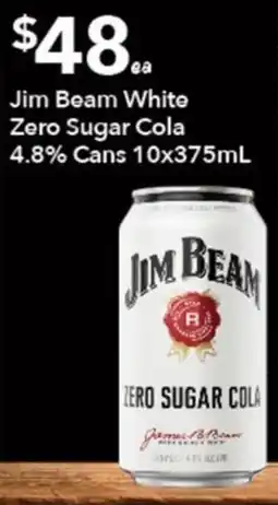 Ritchies Jim Beam White Zero Sugar Cola offer
