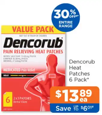 Dencorub Pain Relieving Heat Patches