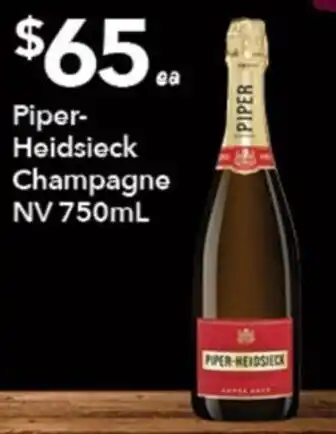 Ritchies Piper-Heidsieck Champagne offer