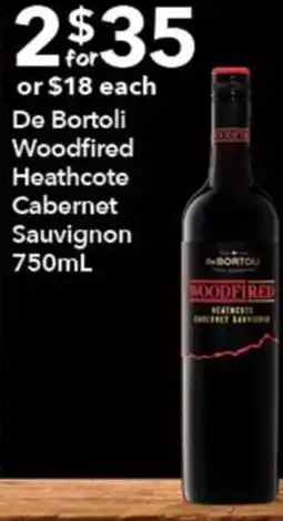 Ritchies De Bortoli Woodfired Heathcote Cabernet Sauvignon offer