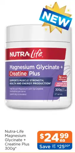 Good Price Pharmacy Nutra-Life Magnesium Glycinate + Creatine Plus offer