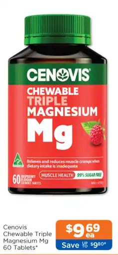 Good Price Pharmacy Cenovis Chewable Triple Magnesium Mg offer