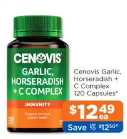 Good Price Pharmacy Cenovis Garlic, Horseradish + C Complex offer