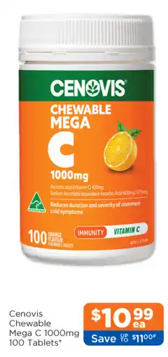 Good Price Pharmacy Cenovis Chewable Mega C 1000mg offer