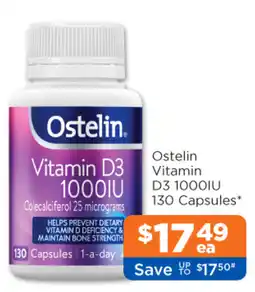 Good Price Pharmacy Ostelin Vitamin D3 1000IU offer