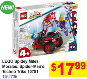 Lego Spidey Miles Morales: Spider-Man's Techno Trike 10781