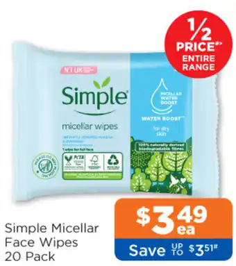 Simple Micellar Face Wipes