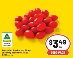 IGA Australian Pre-Packed Bluey Snacking Tomatoes offer