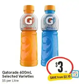 IGA Gatorade Selected Varieties offer