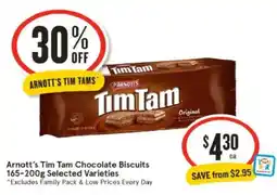 IGA Arnott's Tim Tam Chocolate Biscuits offer