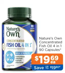 Good Price Pharmacy Nature's Own Concentrated Fish Oil 4 in 1 offer