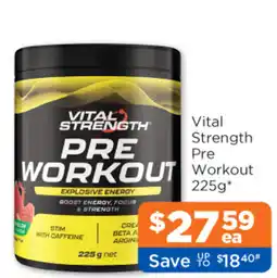 Good Price Pharmacy Vital Strength Pre Workout offer