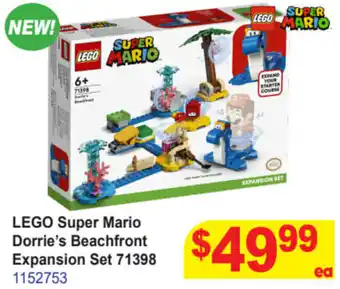 Mr Toys Lego Super Mario Dorrie's Beachfront Expansion Set 71398 offer
