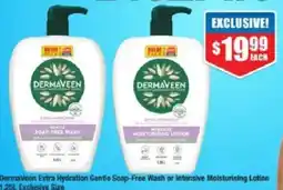 Chemist Warehouse Dermaveen Extra Hydration Gentle Soap-Free Wash or Intensive Moisturising Lotion offer