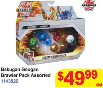 Mr Toys Bakugan Geogan Brawler Pack Assorted offer