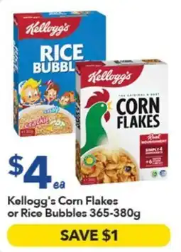 Ritchies Kellogg's Corn Flakes or Rice Bubbles offer