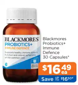Good Price Pharmacy Blackmores Probiotics+ Immune Defence offer