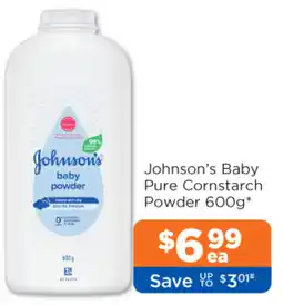Good Price Pharmacy Johnson's Baby Pure Cornstarch Powder offer