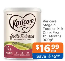 Good Price Pharmacy Karicare Stage 3 Toddler Milk Drink offer