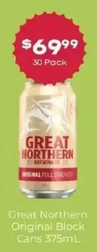 IGA Liquor Great Northern Original Block Cans offer