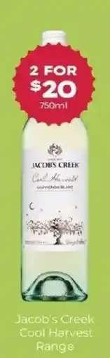 IGA Liquor Jacob's Creek Cool Harvest Sauvignon Blanc offer