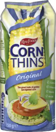 IGA Real Foods Rice or Corn Thins 125-150g Selected Varieties offer
