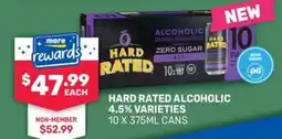 Bottlemart Hard Rated Alcoholic 4.5% Varieties offer