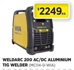 Gasweld Tool Centre Weldarc 200 Ac/Dc Aluminium TIG Welder offer
