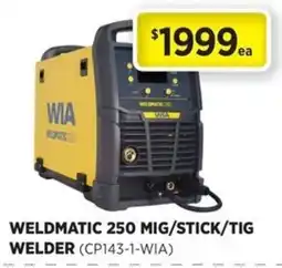 Gasweld Tool Centre Weldmatic 250 MIG/Stick/TIG Welder offer