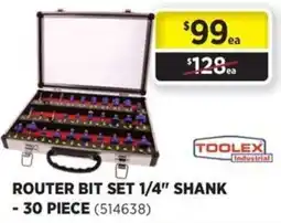 Gasweld Tool Centre Toolex Industrial Router Bit Set 1/4" Shank offer