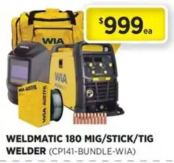 Gasweld Tool Centre Weldmatic 180 MIG/STICK/TIG Welder offer