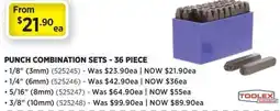 Gasweld Tool Centre Punch Combination Sets - 36 Piece offer