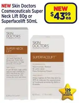 Star Discount Chemist Skin Doctors Cosmeceuticals Super Neck Lift or Superfacelift offer
