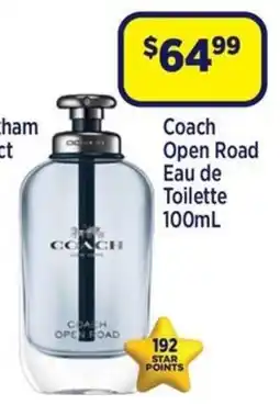Star Discount Chemist Coach Open Road Eau de Toilette offer