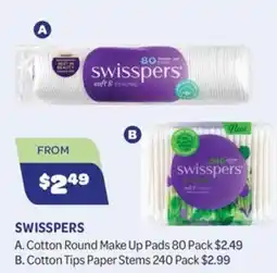 Health Save Swisspers Cotton Round Make Up Pads offer