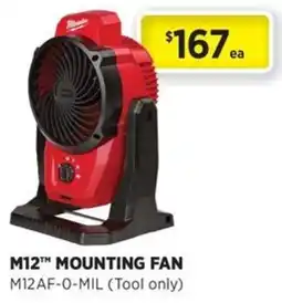 Gasweld Tool Centre M12™ Mounting Fan offer