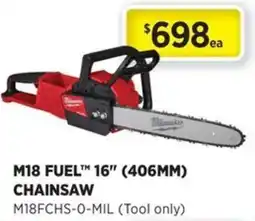 Gasweld Tool Centre Milwaukee M18 FUEL 16" Chainsaw offer