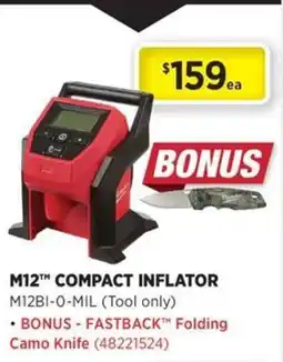 Gasweld Tool Centre M12™ Compact Inflator offer